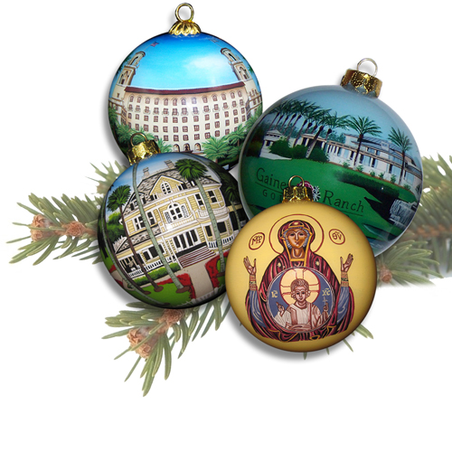 Custom Ornaments with Fine Artwork